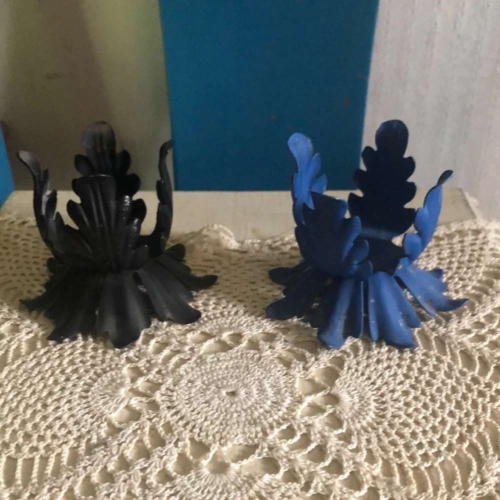 Vintage Ornate Metal Candle Votive Holders
